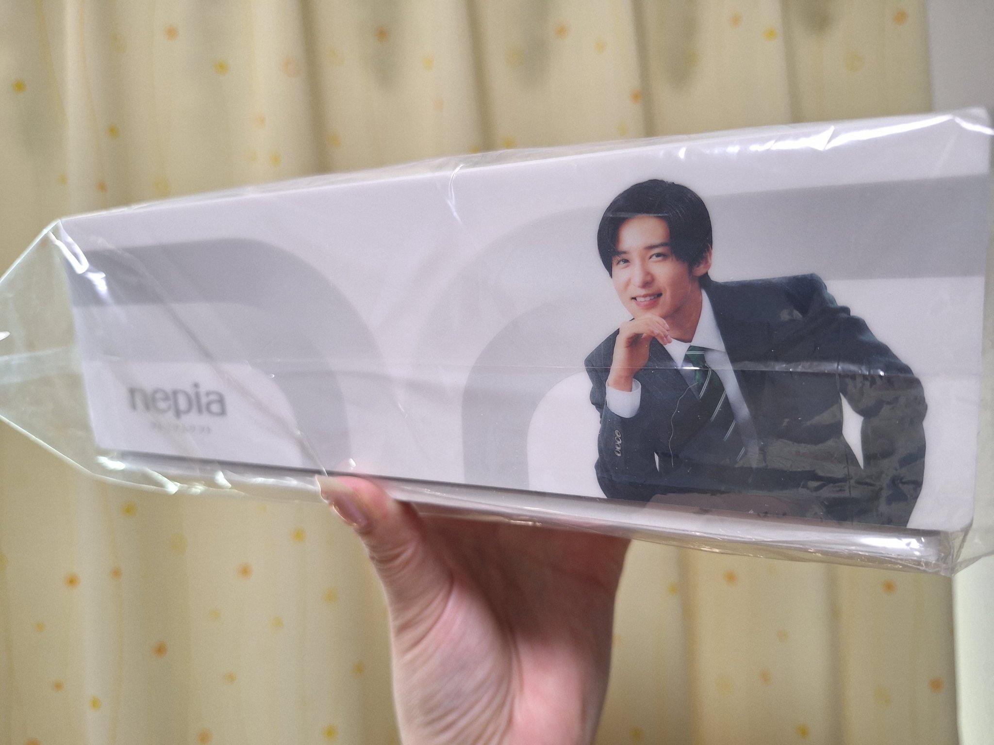 ネピア 目黒蓮 オリジナルティッシュケース 目黒蓮ファン必見！ネピア