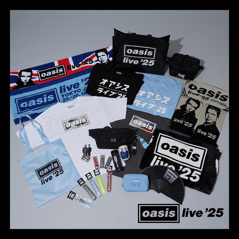 Oasis Live '25＞オアシス日本公式ツアー・グッズの全貌が明らかに