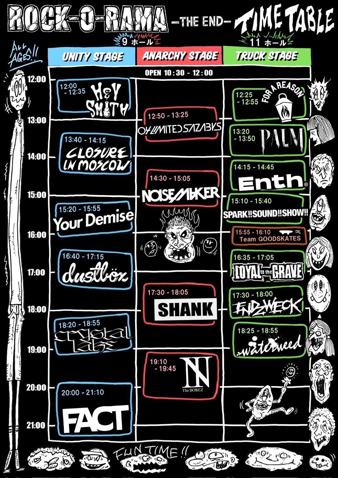 ミュージシャン JSFxROCK-O-RAMA-THE END FACT The BONEZ