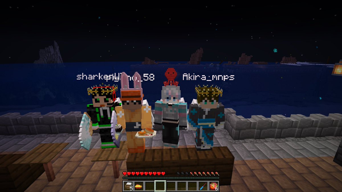 モノパスのAkiraくんとピヤノくんも入ってくれた 来年はトロッコ教えて