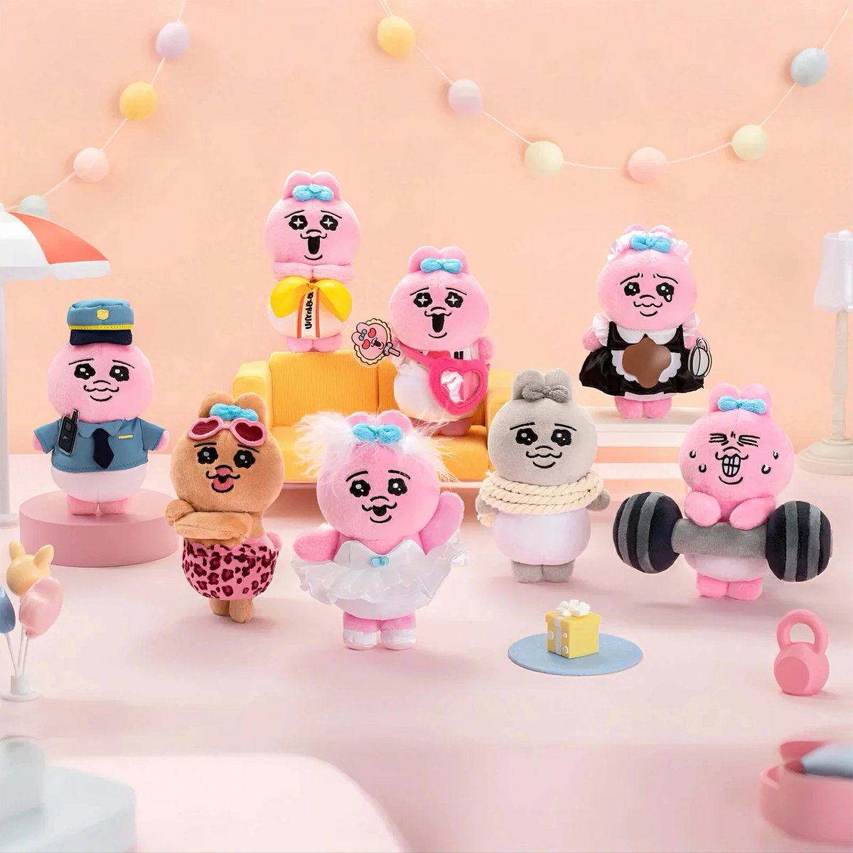 新商品📣／#ad 「TOP TOY× #おぱんちゅうさぎ 」ぬいぐるみシリーズが