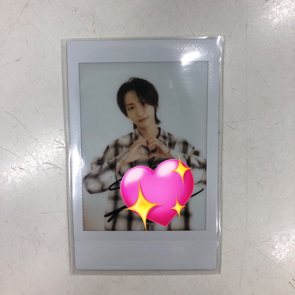 ソンファ サイン入りポラ ATEEZ ソンファ 直筆サイン ポラロイド