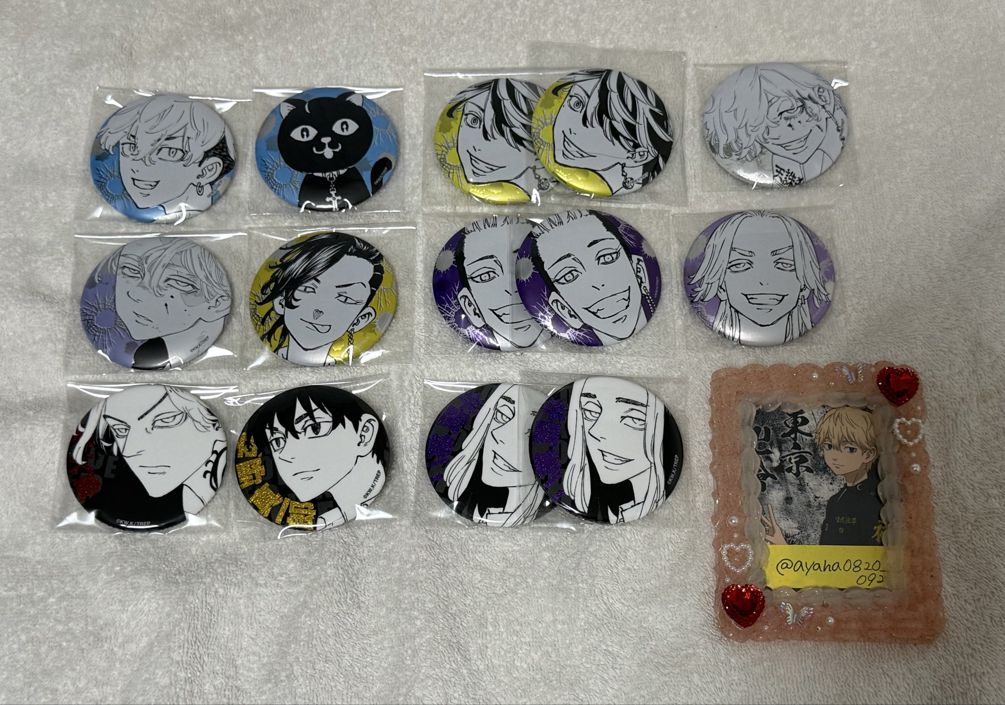 東京リベンジャーズ 新体験展 佐野真一郎 マットメタリック缶バッジ 東