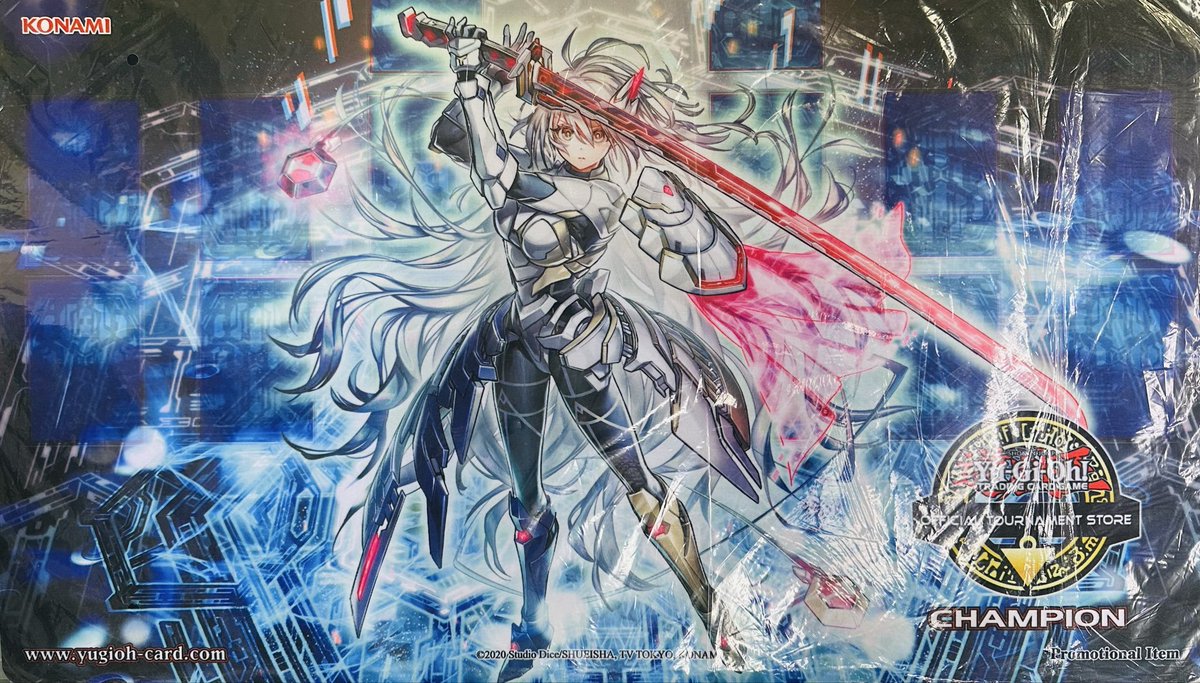 遊戯王 プレイマット】 閃刀姫=ゼロ【OTS 未開封】 ￥20,000- 人気の