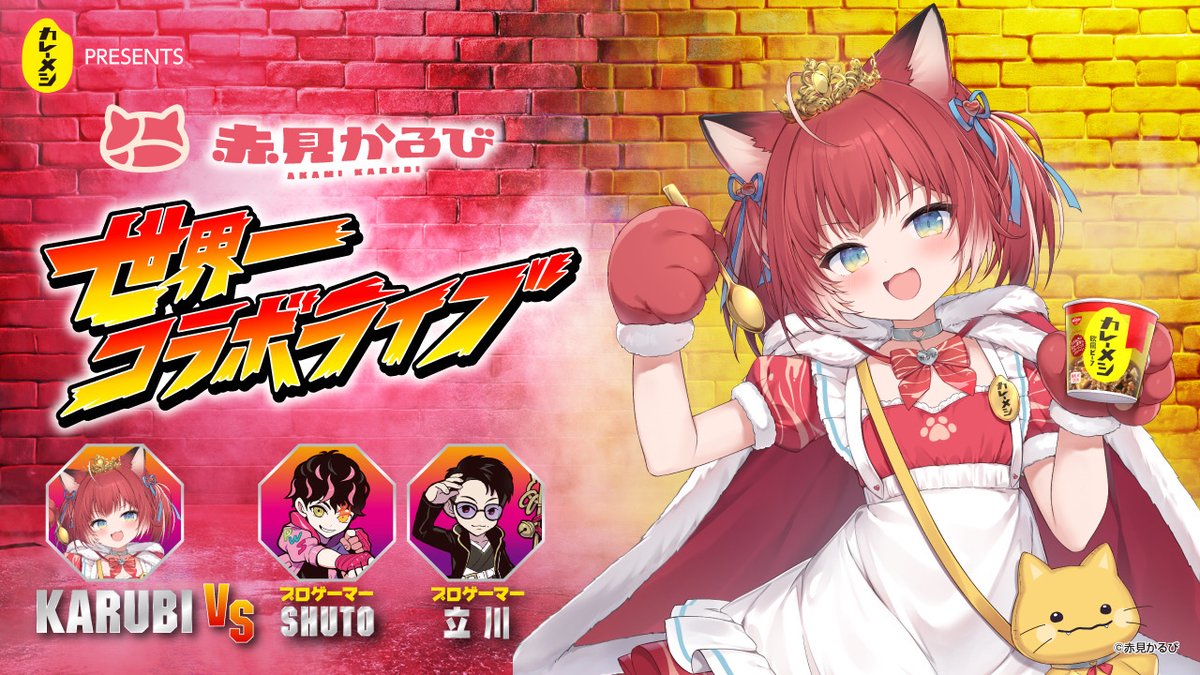 赤見かるび コラボフーディー コラボ フード付きパーカー 日清