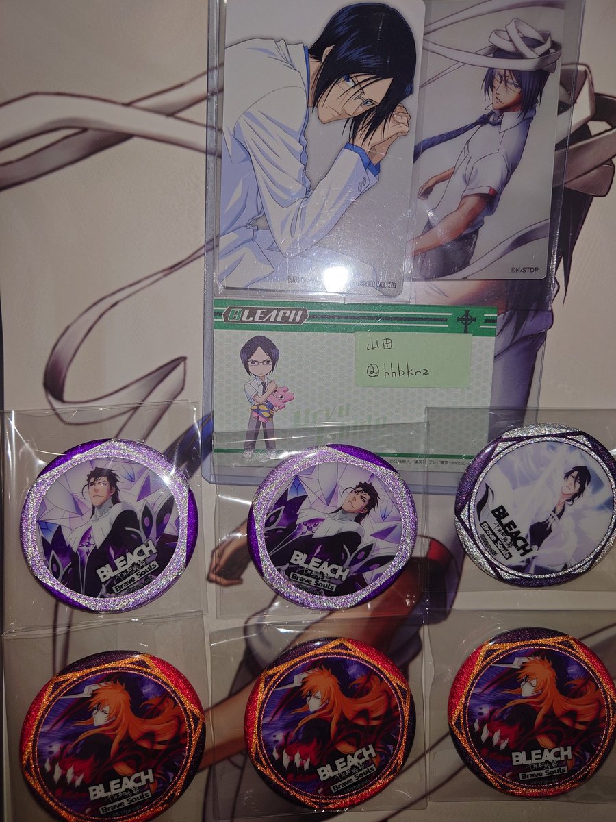 BLEACH Brave Souls OIOI ホログラム缶バッジ 白一護 - メルカリ