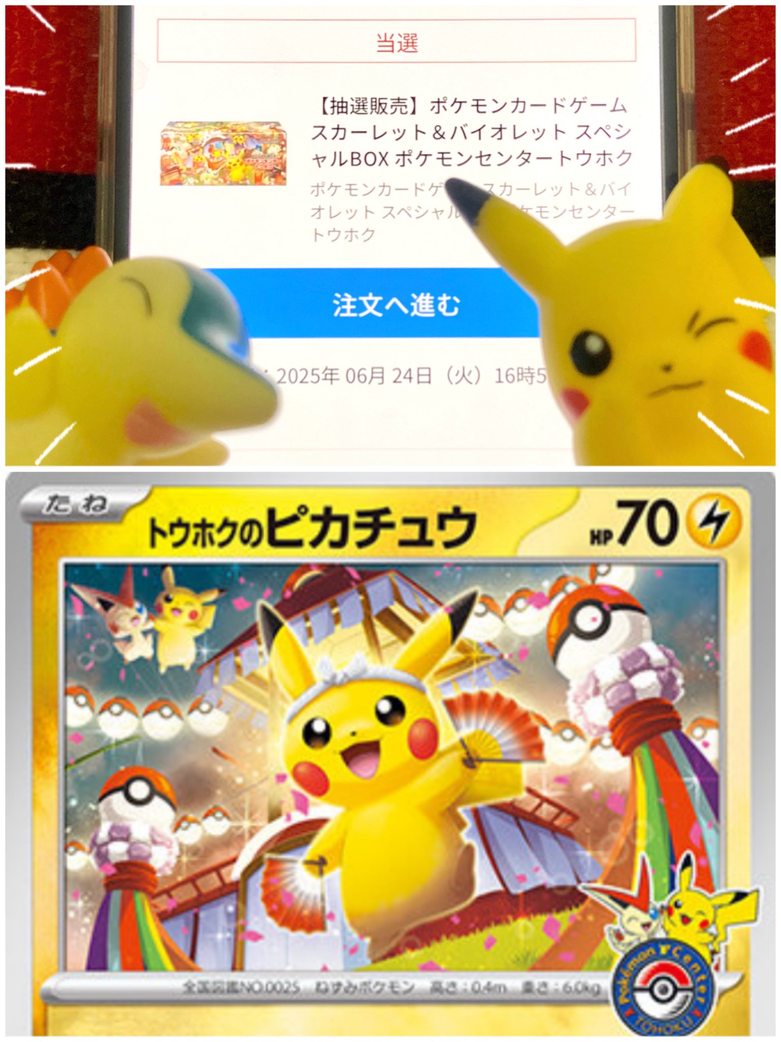 未開封】ポケモンカードゲーム ポケモンセンタートウホク ピカチュウ