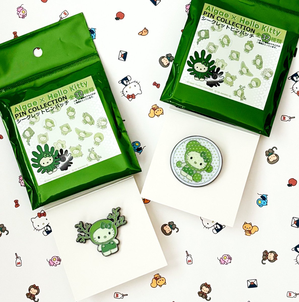 Hello Kitty x Algae pins from the Osaka Expo 2025 ! Science just