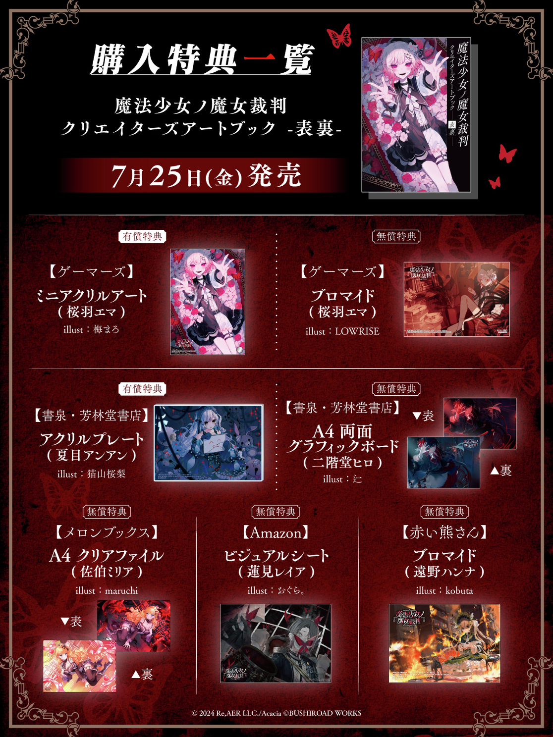 あ*ず様 魔法少女の魔女裁判 クラファン リターン特典 まのさば