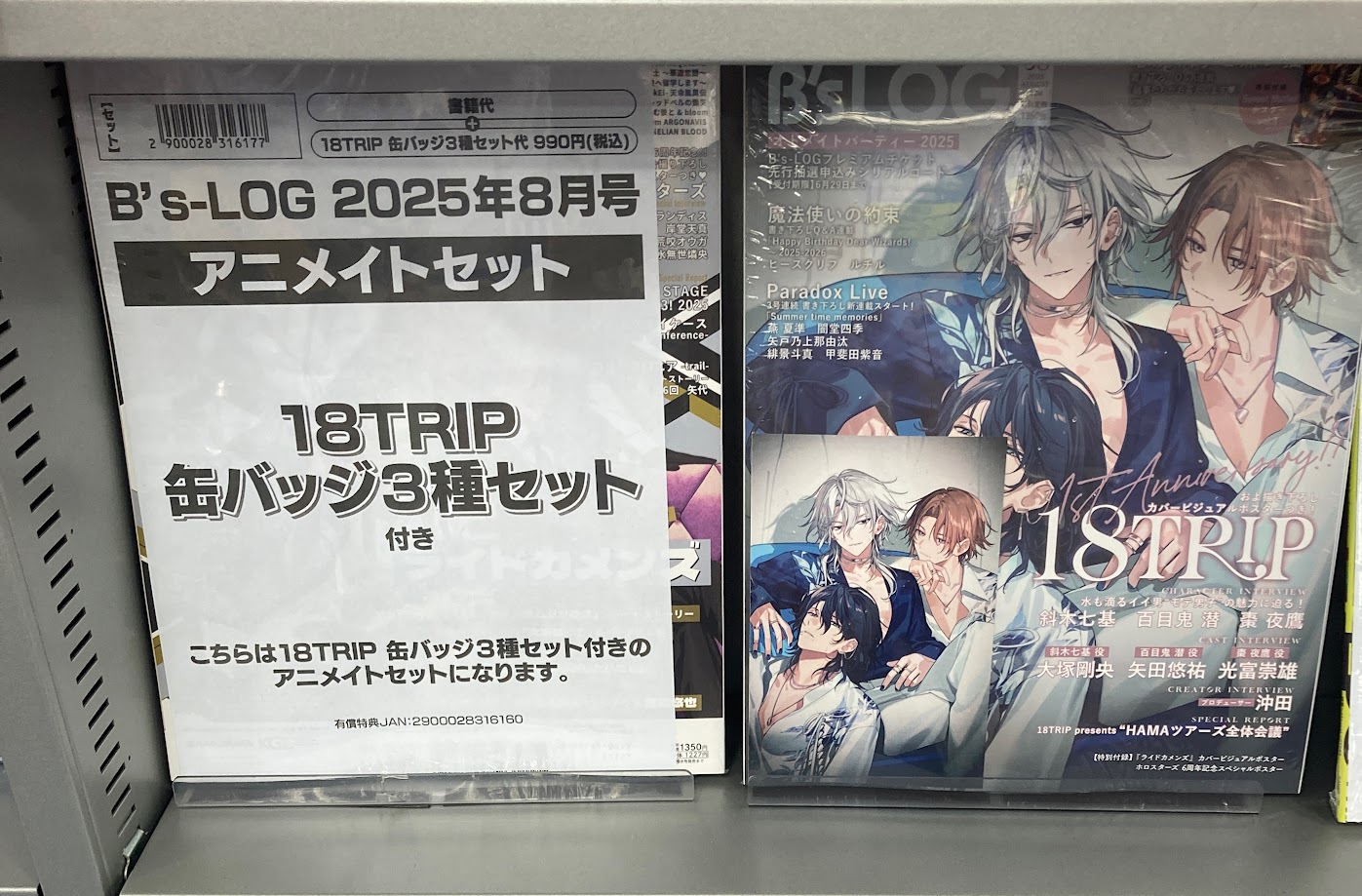 ビーズログ エイトリ 18TRIP 特典 缶バッジ 斜木 七基 20個セット