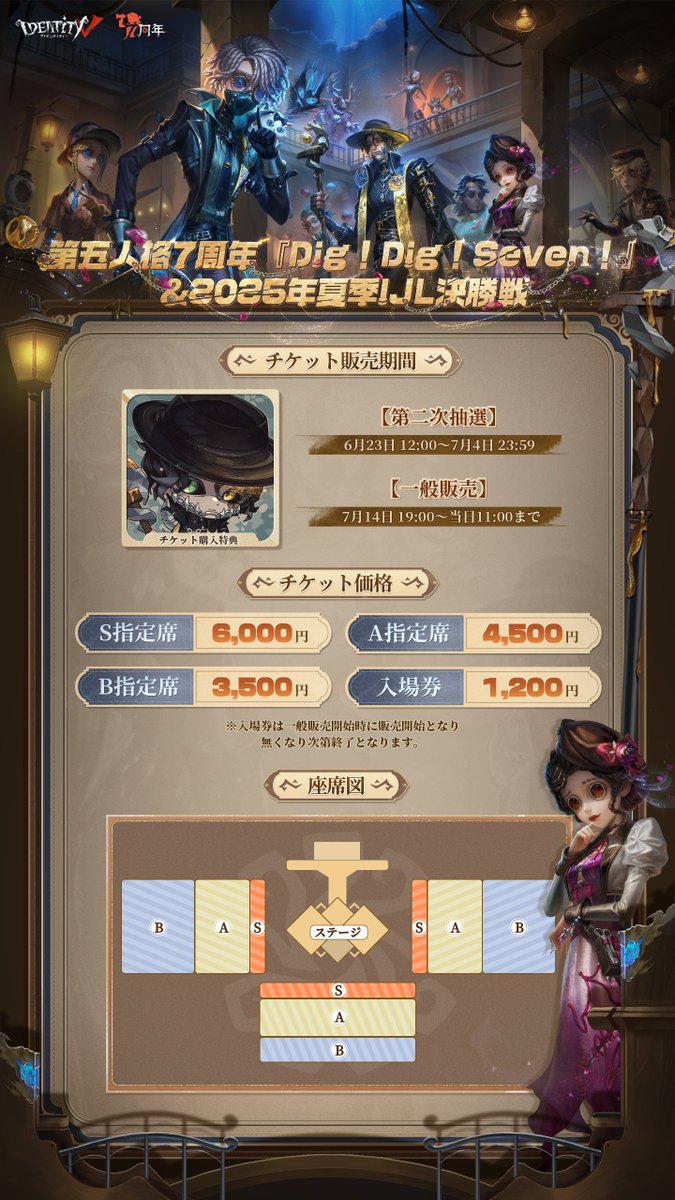 第五人格 オフラインイベント IJL S賞 隠者 医師 墓守 納棺師 第五人格