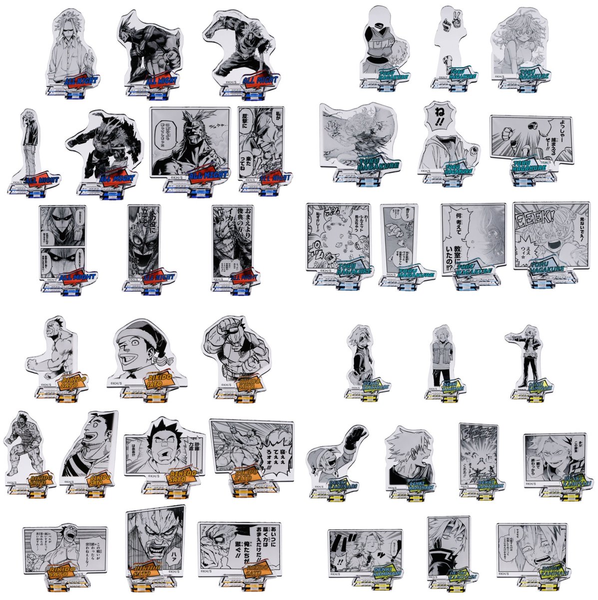 アクリルフィギュアコレクション“HEROES” 6月生まれの4人のアクリル