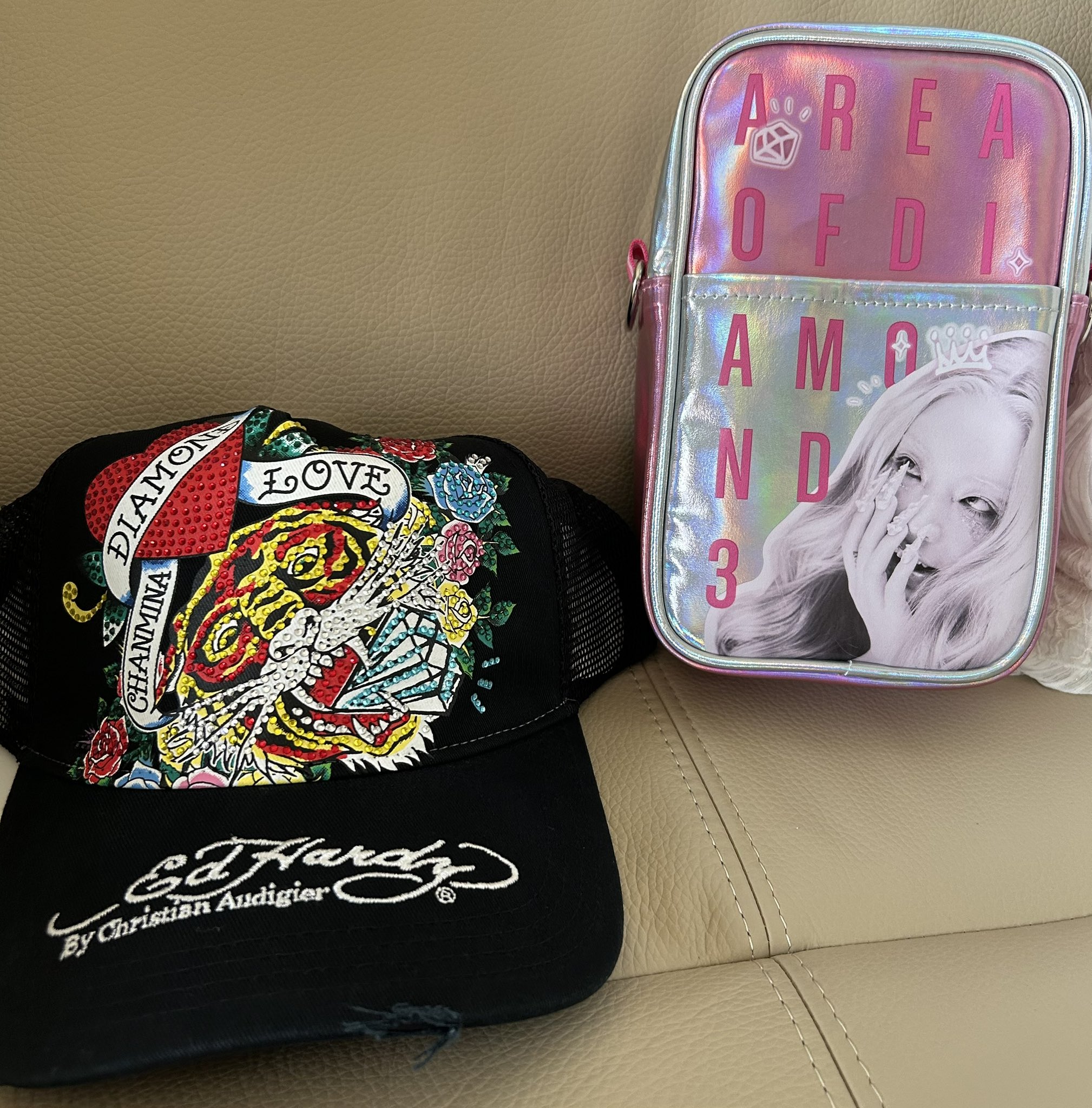 ちゃんみな 刺繍 キャップ キャップ CAP EdHardy ちゃんみな仕様
