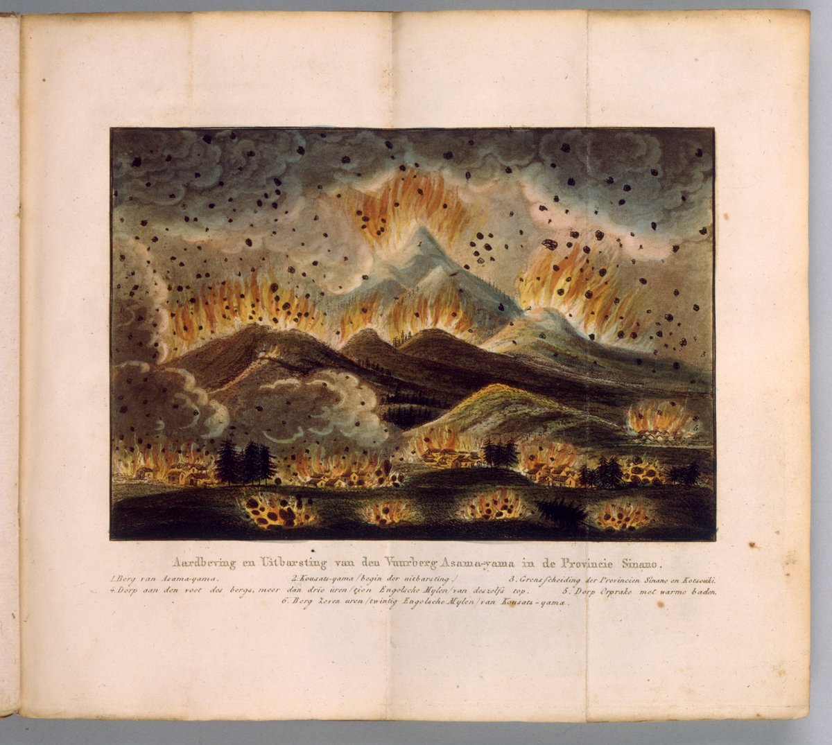 4446)タイの寺院画・宗教画？？？ 水彩系の直筆 詳細不明 4446)タイの