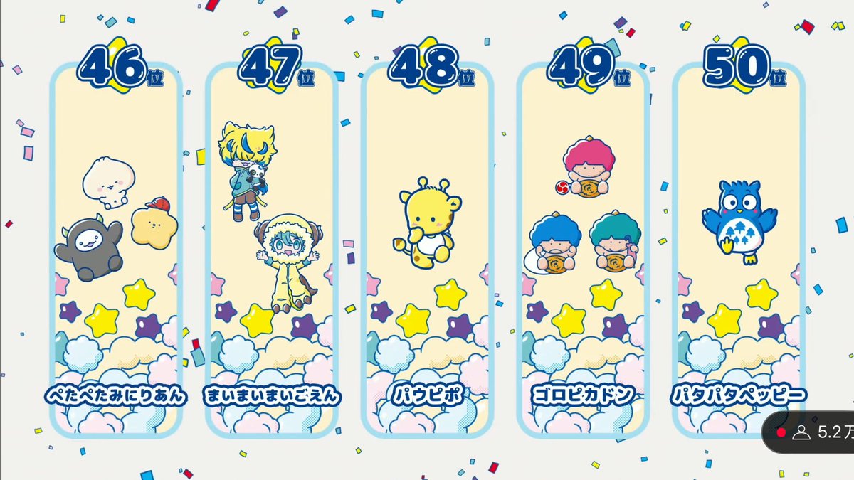 ✦サンリオ パウピポ ぬいぐるみ キャラクターコレクション 100