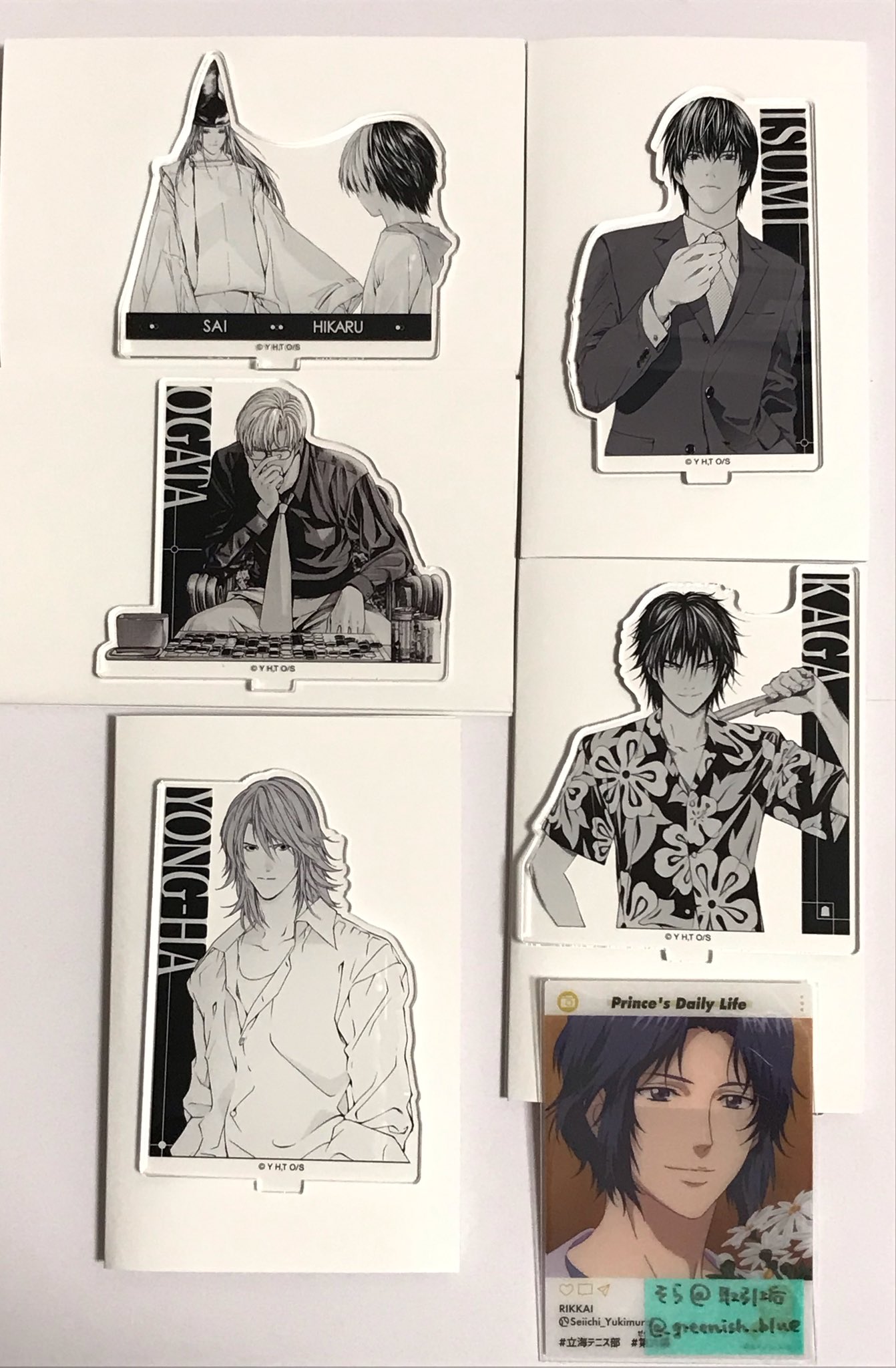 ヒカルの碁 ヒカ碁展 展くじ B賞 ヒカル アキラ アクリルパネル ヒカルの