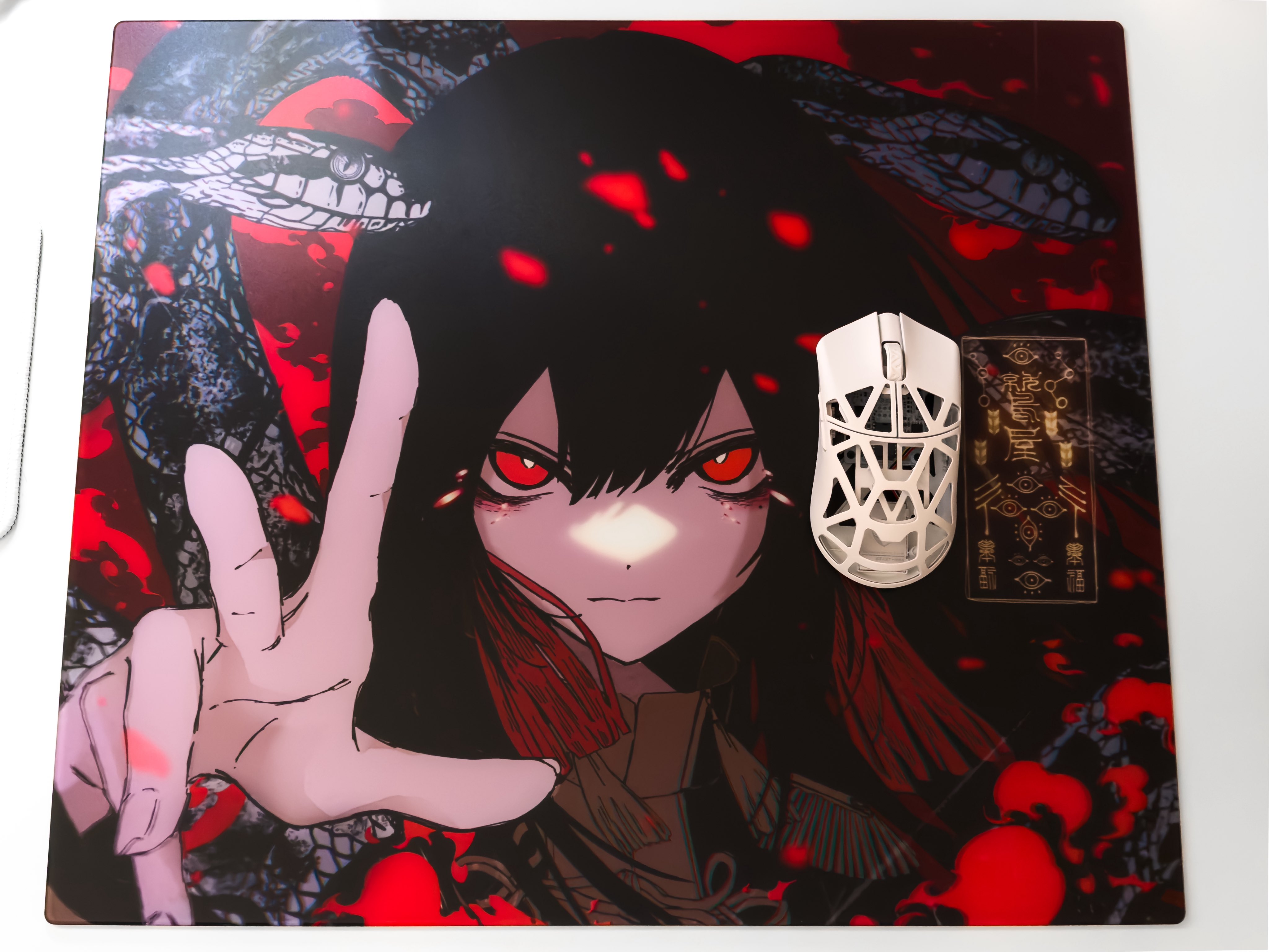 AbyssGaming コレクション 紅玉【ガラス製マウスパッド】 AbyssGaming