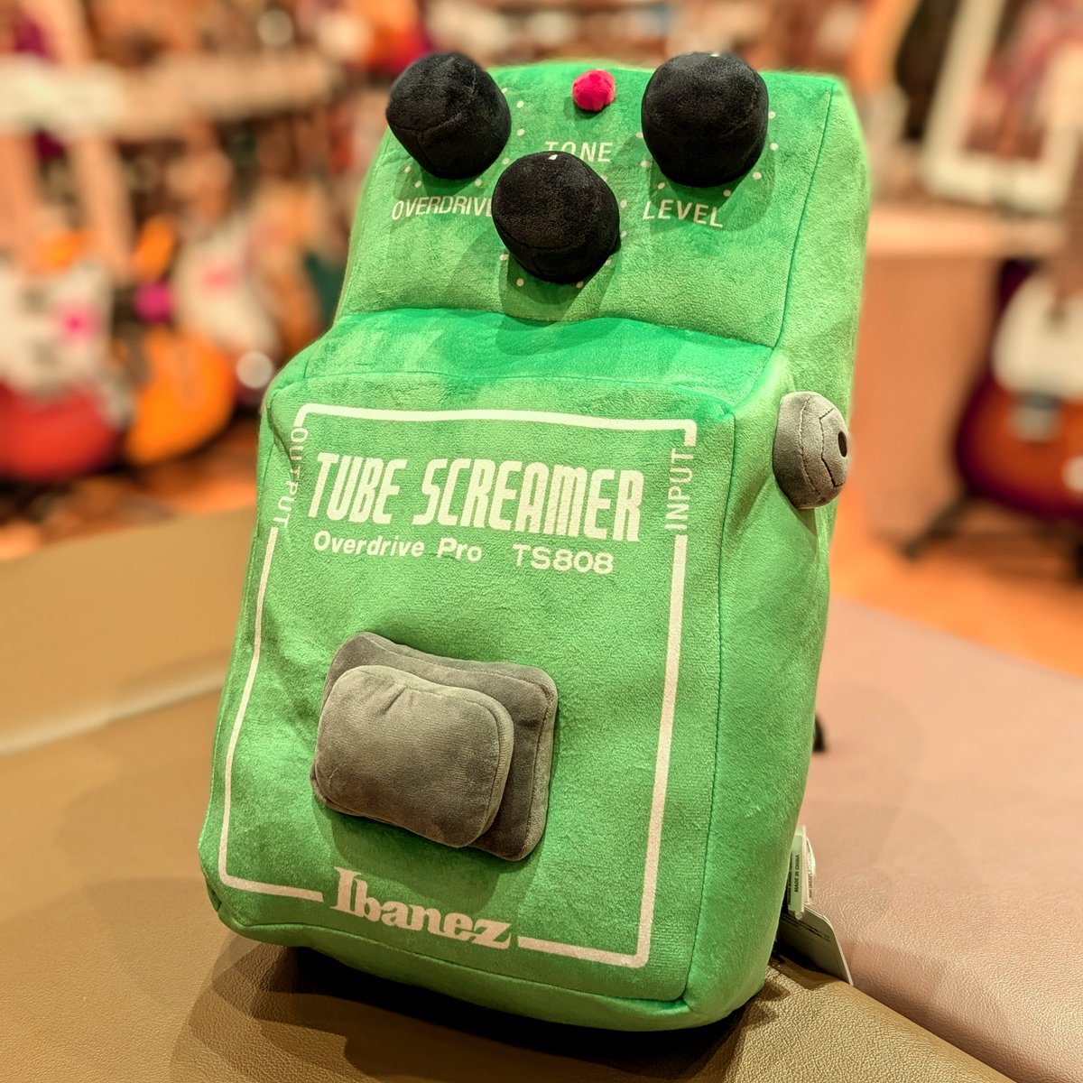 歪みの定番エフェクターTS808のぬいぐるみが入荷いたしました！ 高さ