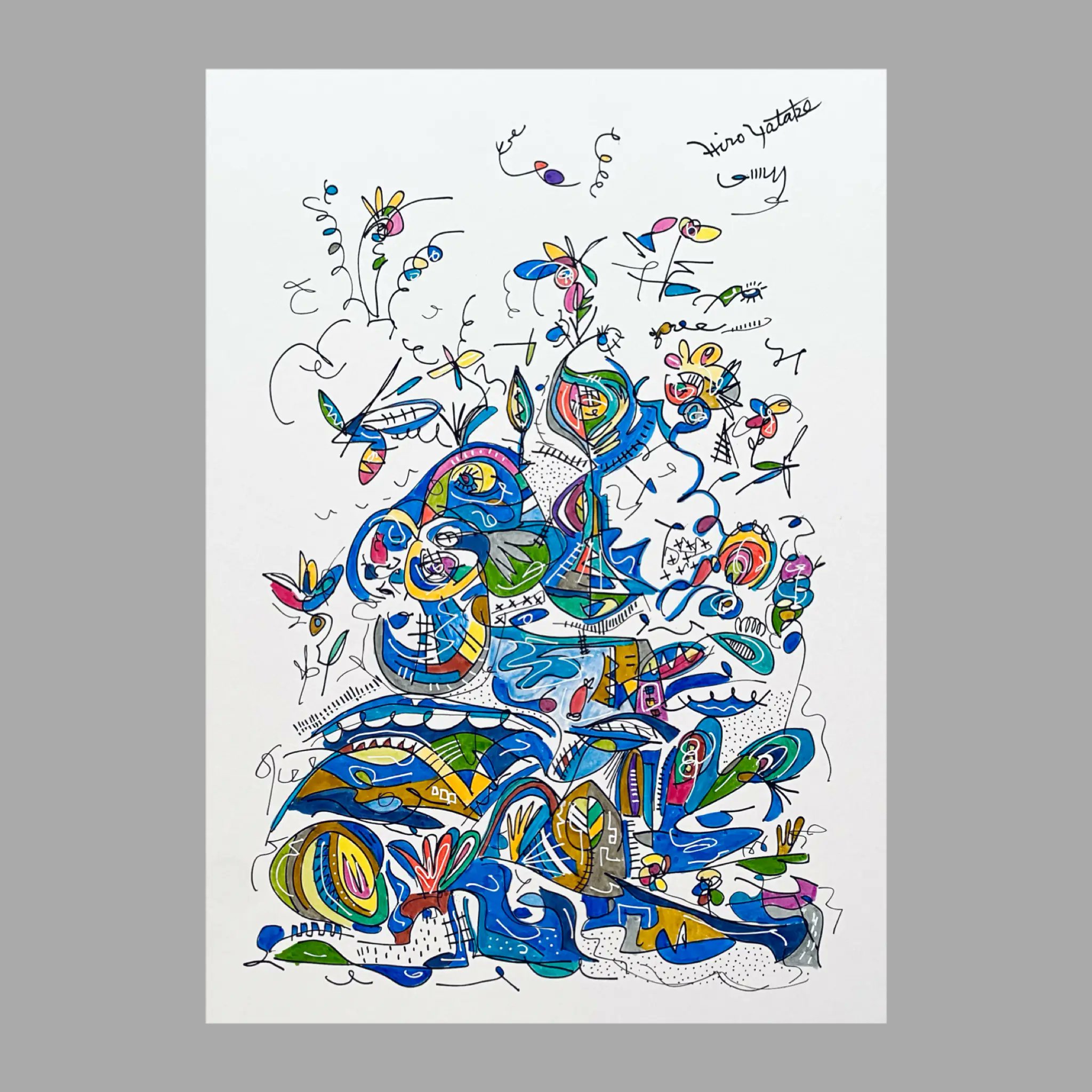 田渕眞兒油絵油彩画薔薇シリーズ花No.24-s