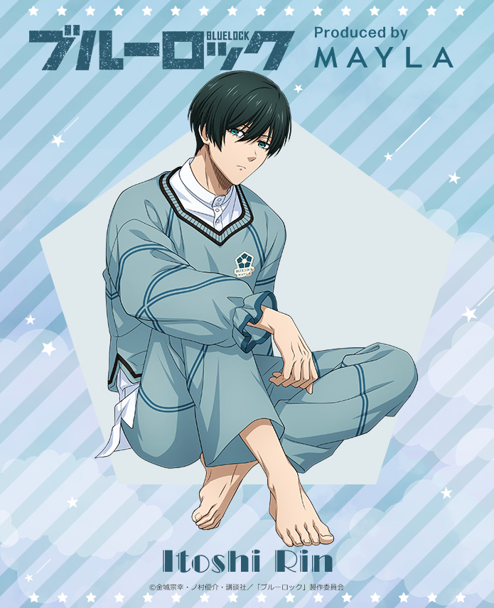 ブルーロック マイラ ラウンジウェア 缶バッジ 糸師凛 15点｜ブルー