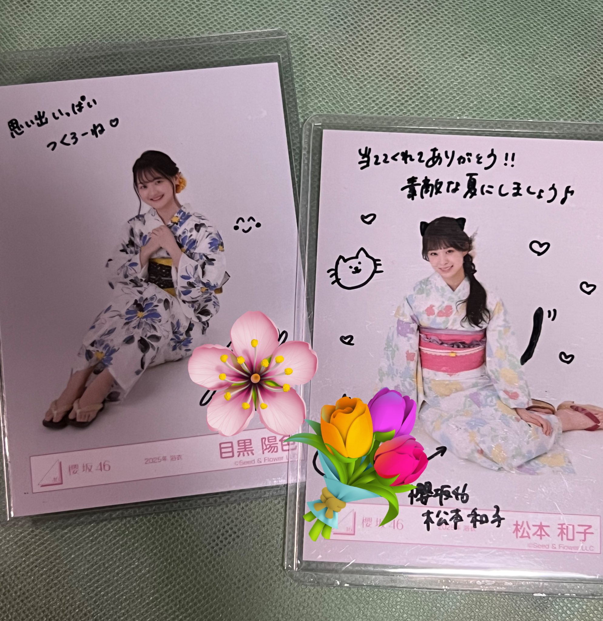 櫻坂46 4期生 松本和子 直筆 生写真 サイン入り 櫻坂46 4