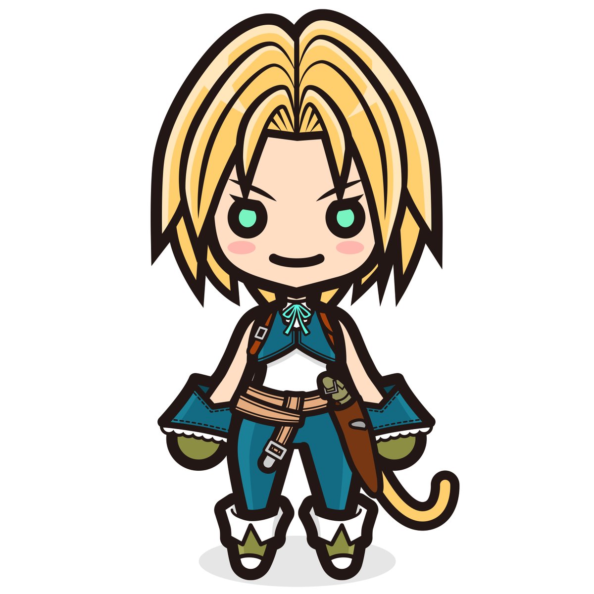 FF9から ジタン、ダガー、ビビ、スタイナー ※商用利用絶対ダメ！