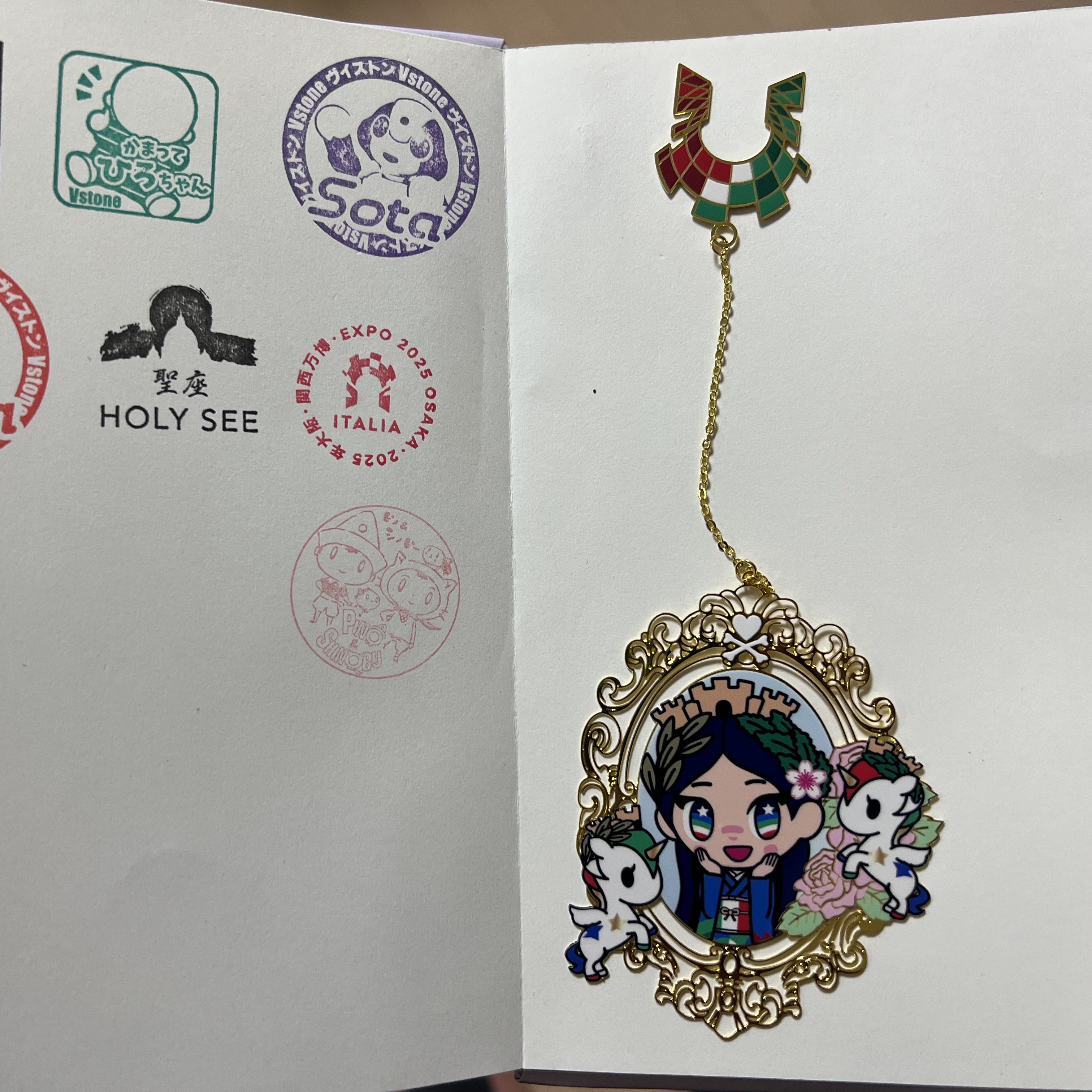 大阪万博 イタリア館 イタリアちゃん ブックマーク 2種セット 万博