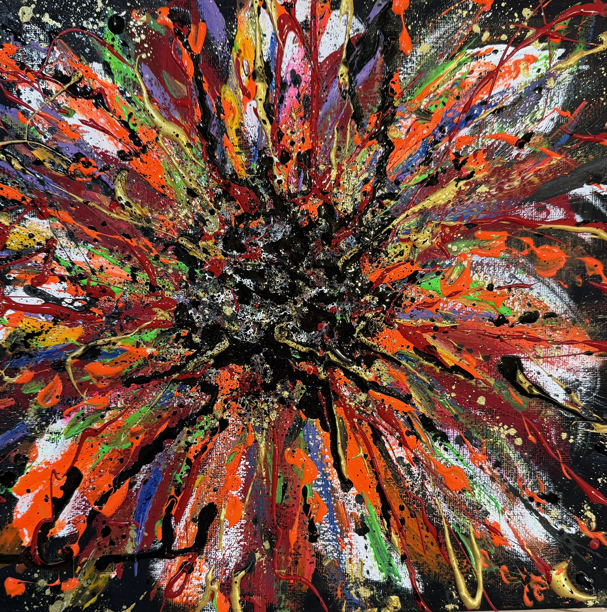 にしまりちゃん(西村麻里さん)☆絵画20号☆赤富士