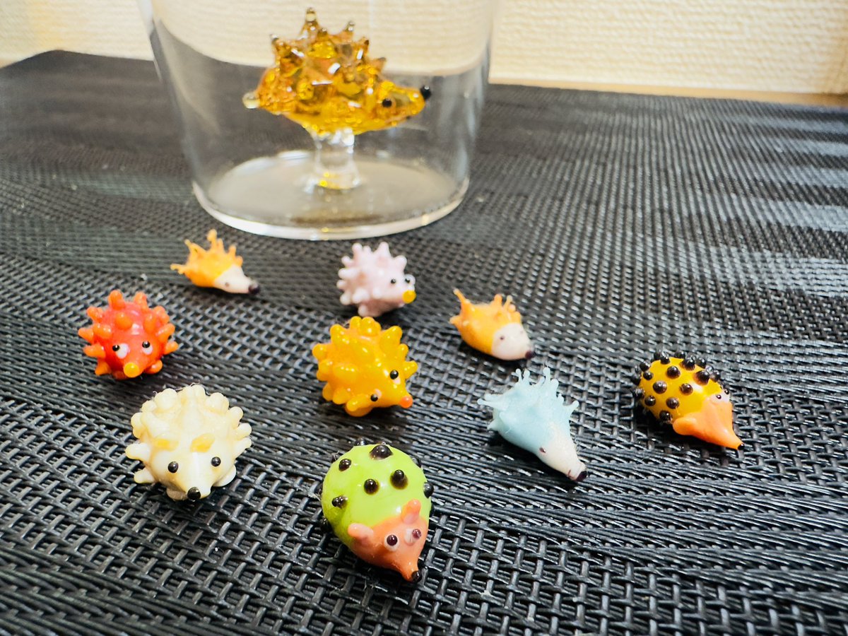 ベネチアングラス ミニチュア お囃子 オリエンタル 雛の時期にも