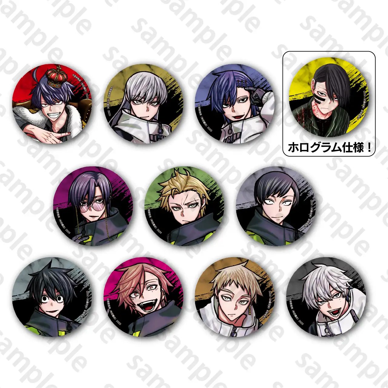 桃源暗鬼 百鬼大我 缶バッジ 秋田書店 コミケ106 9点 桃源暗鬼 百鬼大