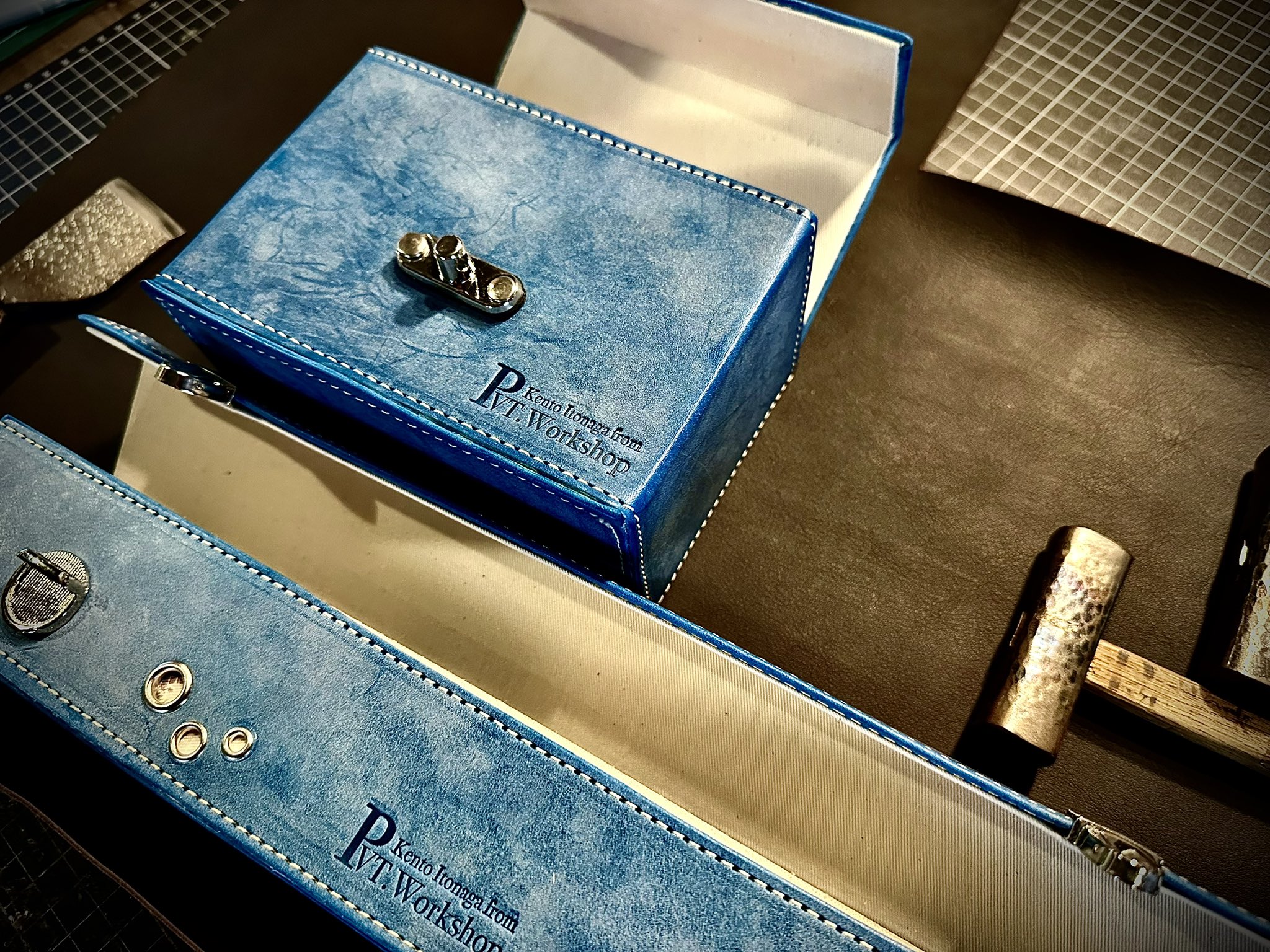 Pvt.Workshop 極 本革 デッキケース ハーフプレマケース セット