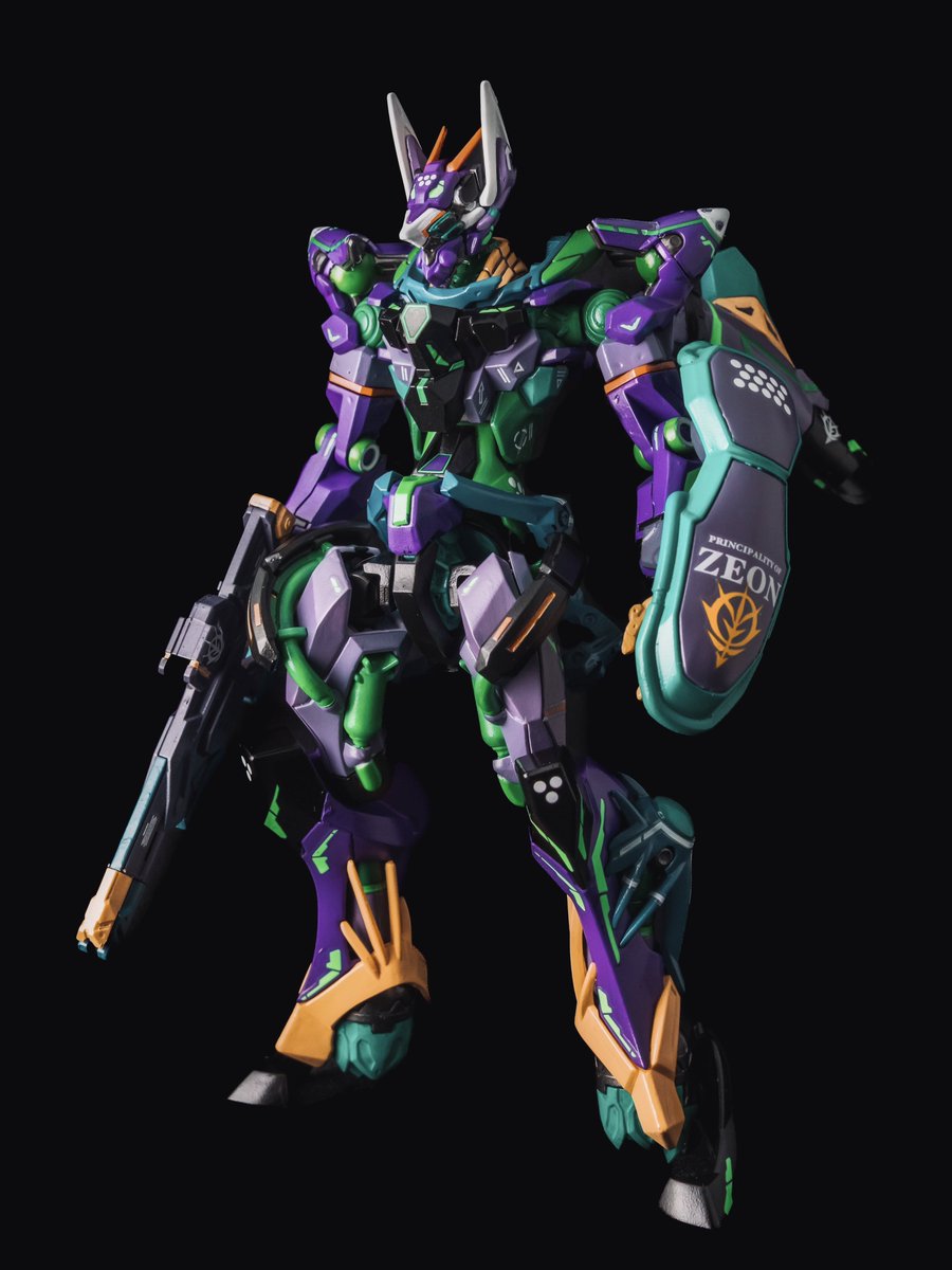 完成しました。 1/144 HG GFreD ジフレド 水性塗料の筆塗り全塗装です