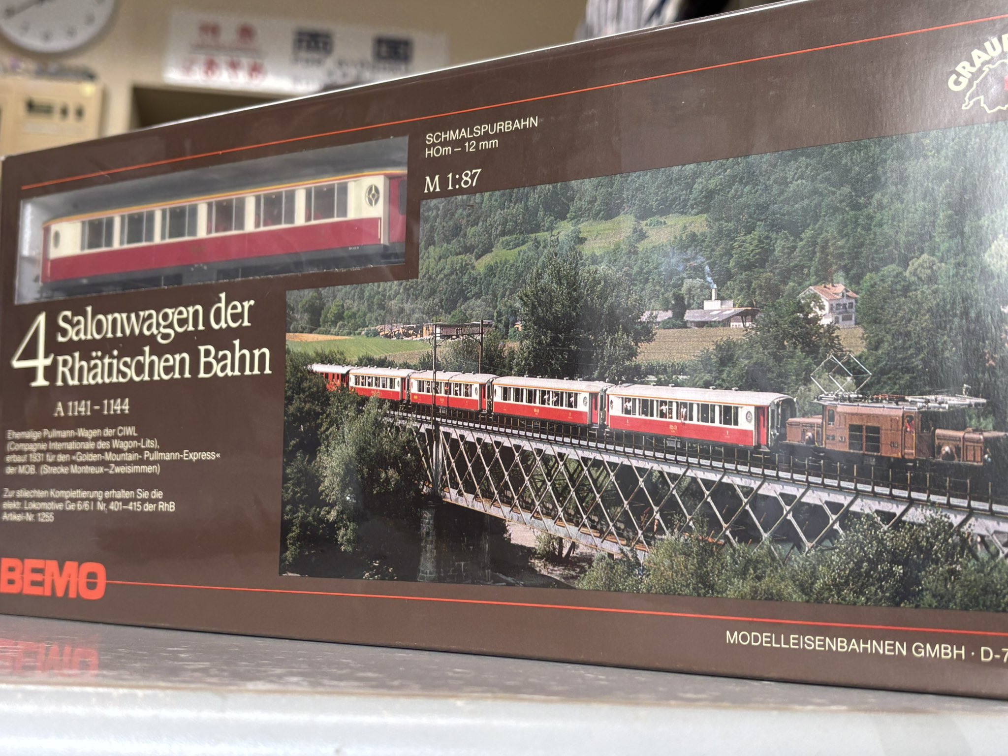 BEMO 3298 182 RhB レーティッシュ鉄道 HOm 12mm 制御車 BEMO 3298 182