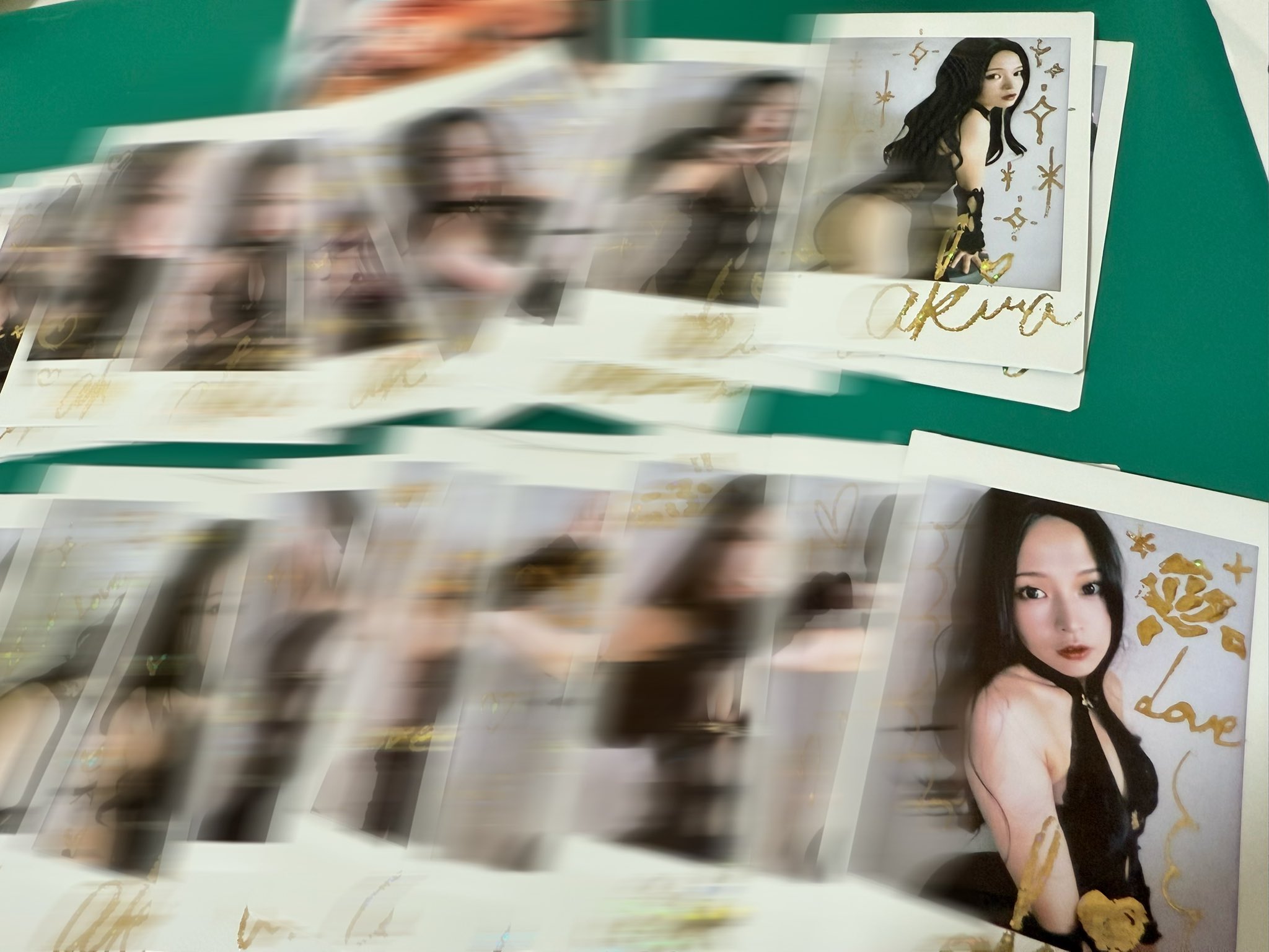 ②黒百合と影 烏名鳴 メメント・モリ 哀 チェキ 10枚セット 黒