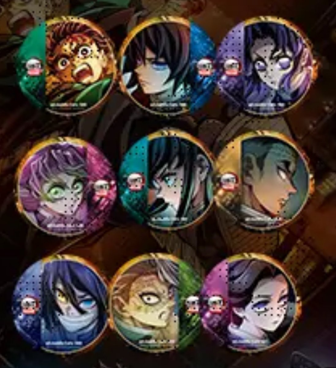 鬼滅の刃 ufotable カフェ 日没メニュー限定 コースター 鬼 鬼滅の刃