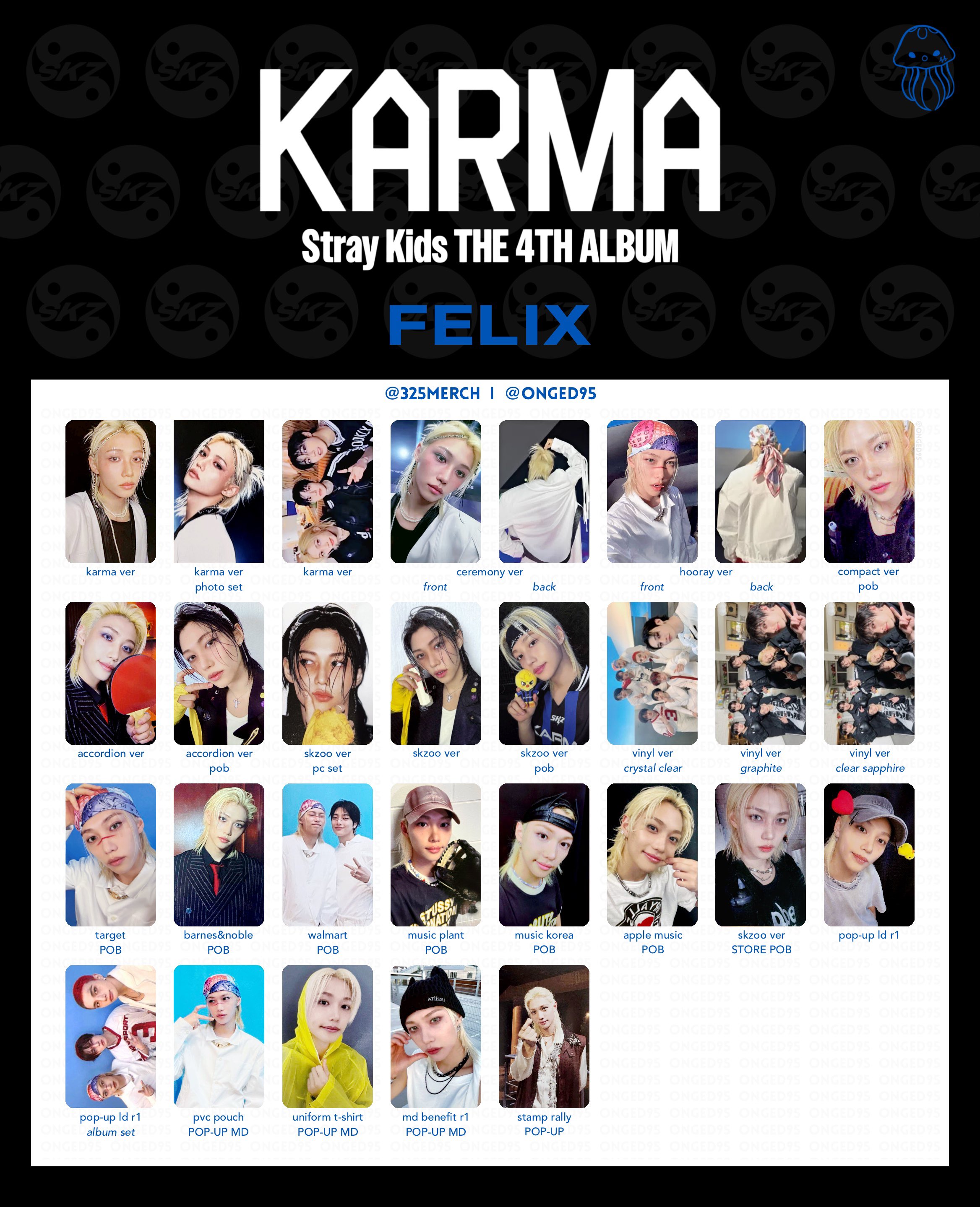 公式 Stray Kids KARMA MAKESTAR FANS トレカ Stray Kids スキズ KARMA