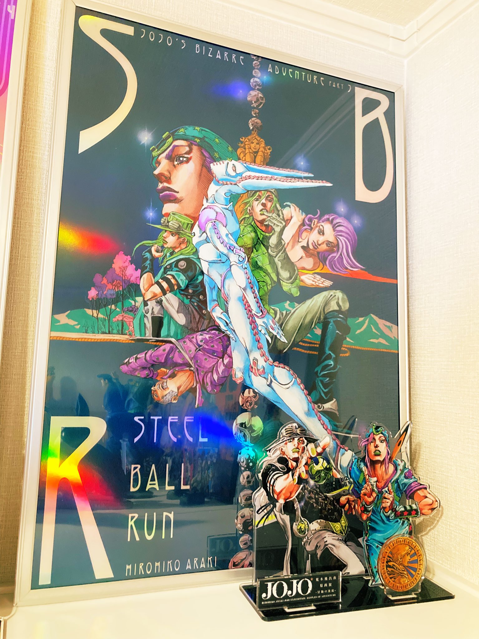ジョジョの奇妙な冒険 ジョジョワールド B3オーロラポスター 3部4部5部