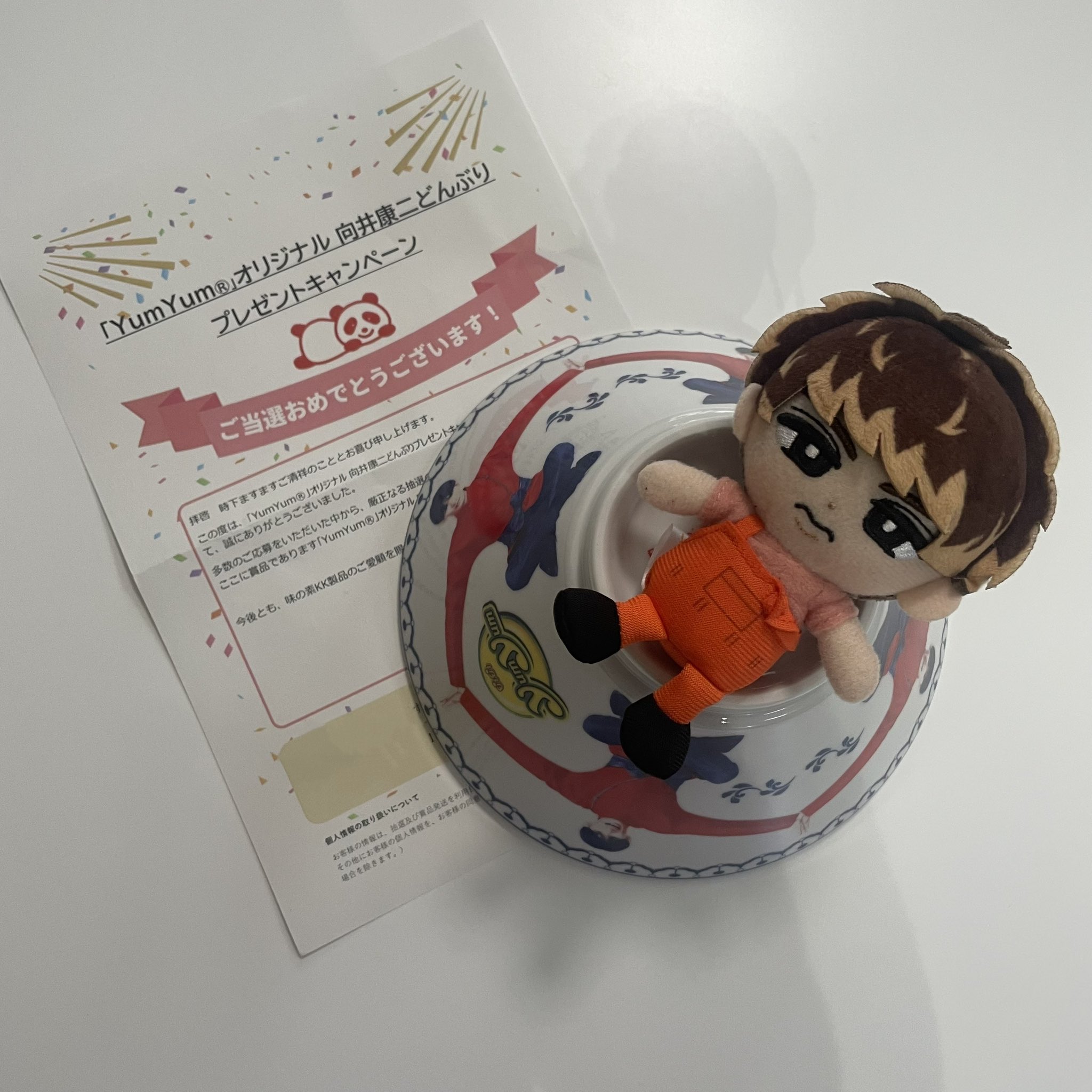 お買い得品 YumYum SnowMan向井康二さん どんぶり YumYum SnowMan向井