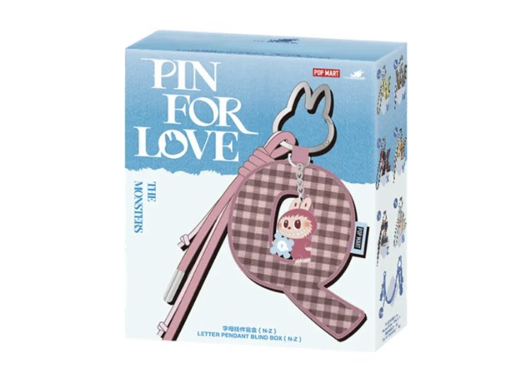 2点 ラブブ アルファベット ペンダント PIN FOR LOVE ラブブ