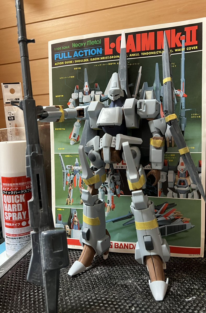 旧キット1/100フルアクション エルガイムMK-II。 ぱっと見変わり無し