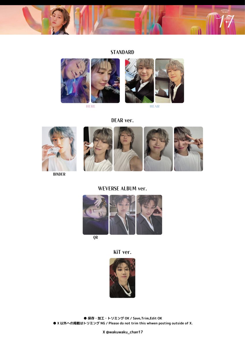 SEVENTEEN 「17is right here」直筆サイン入り写真THE8 SEVENTEEN