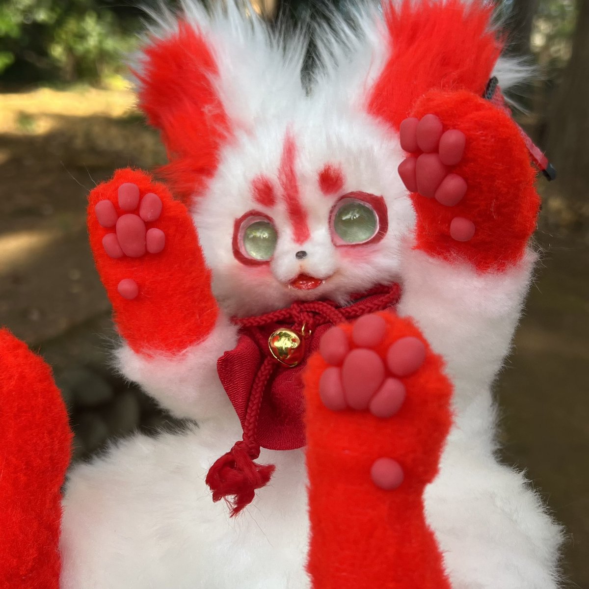 朔】 あみぐるみ オーダーメイド ぬいぐるみ アートドール 幻獣 狼 朔