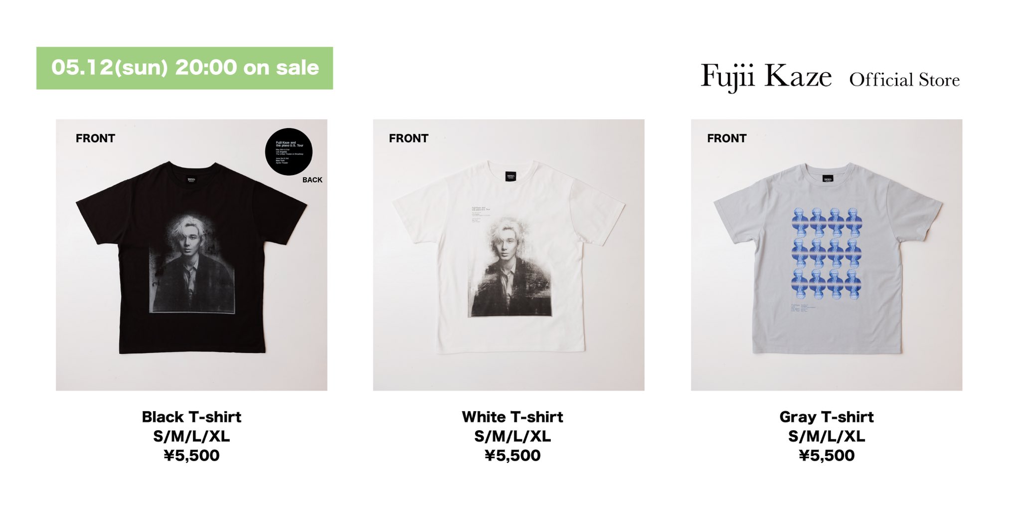 Sサイズ】藤井風 ライブ Tシャツ ホワイト USツアー FUJII KAZE 藤井風