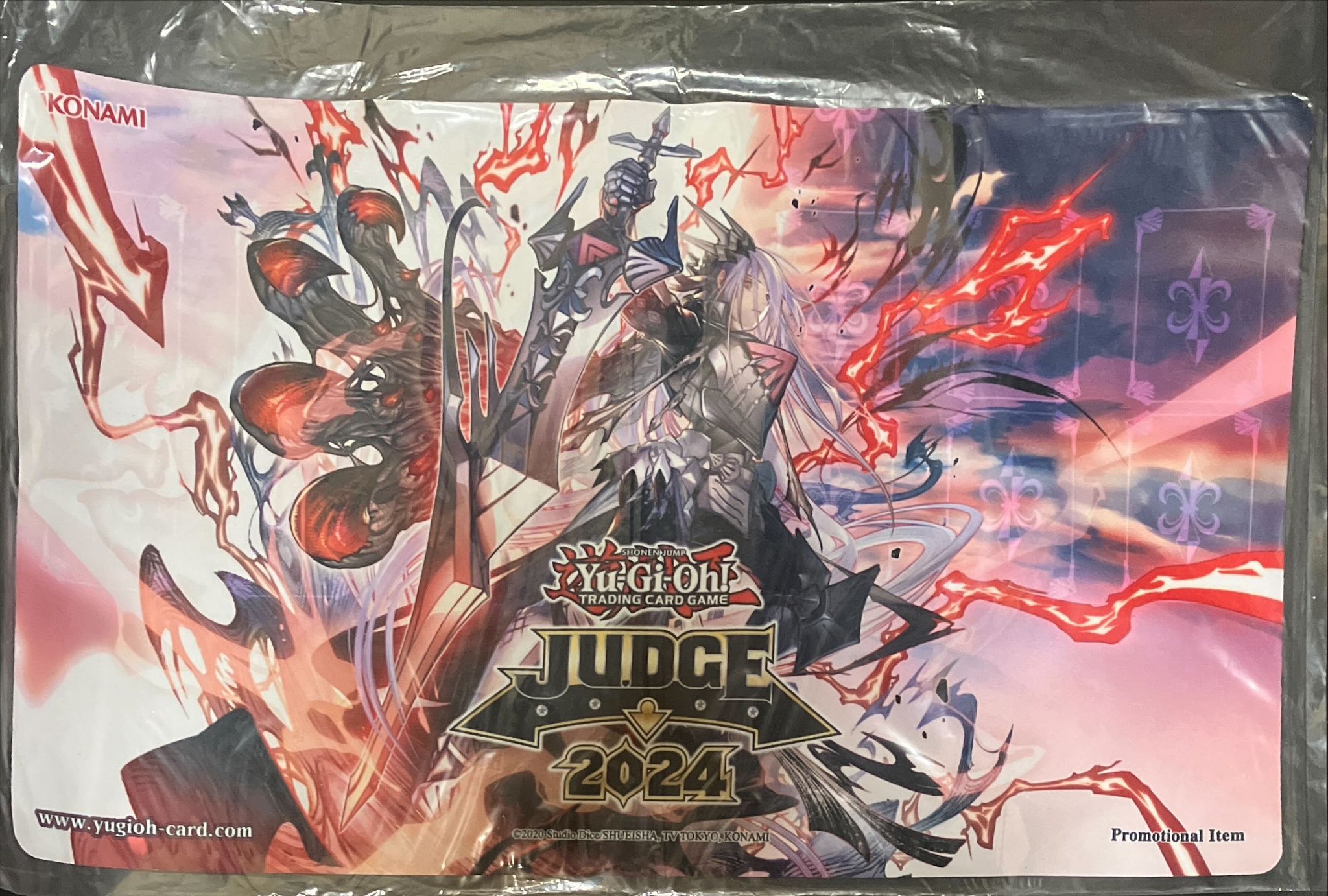 遊戯王 公式 JUDGE 2024 赫聖の妖騎士 プレイマット 開封済 遊戯王