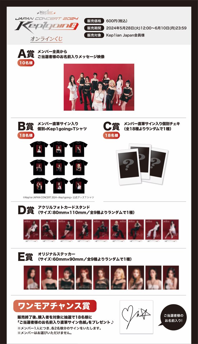 Kep1er チェヒョン サイン入りうちわ オンラインくじ Kep1er