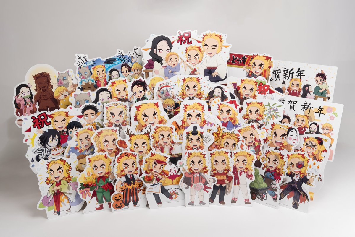 販売中ご案内〉 みにきゃら5周年記念大集合くじ「煉獄杏寿郎」 「鬼滅