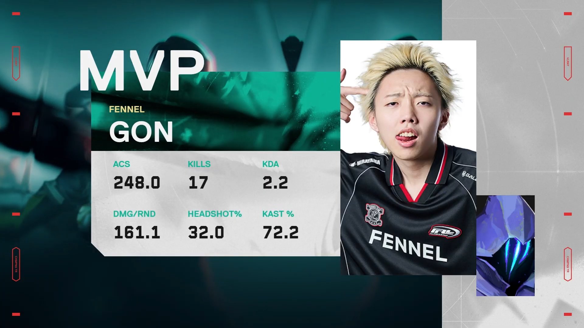 VCJ sp2 valorant プレイヤーカード FENNEL GON VCJ sp2 valorant