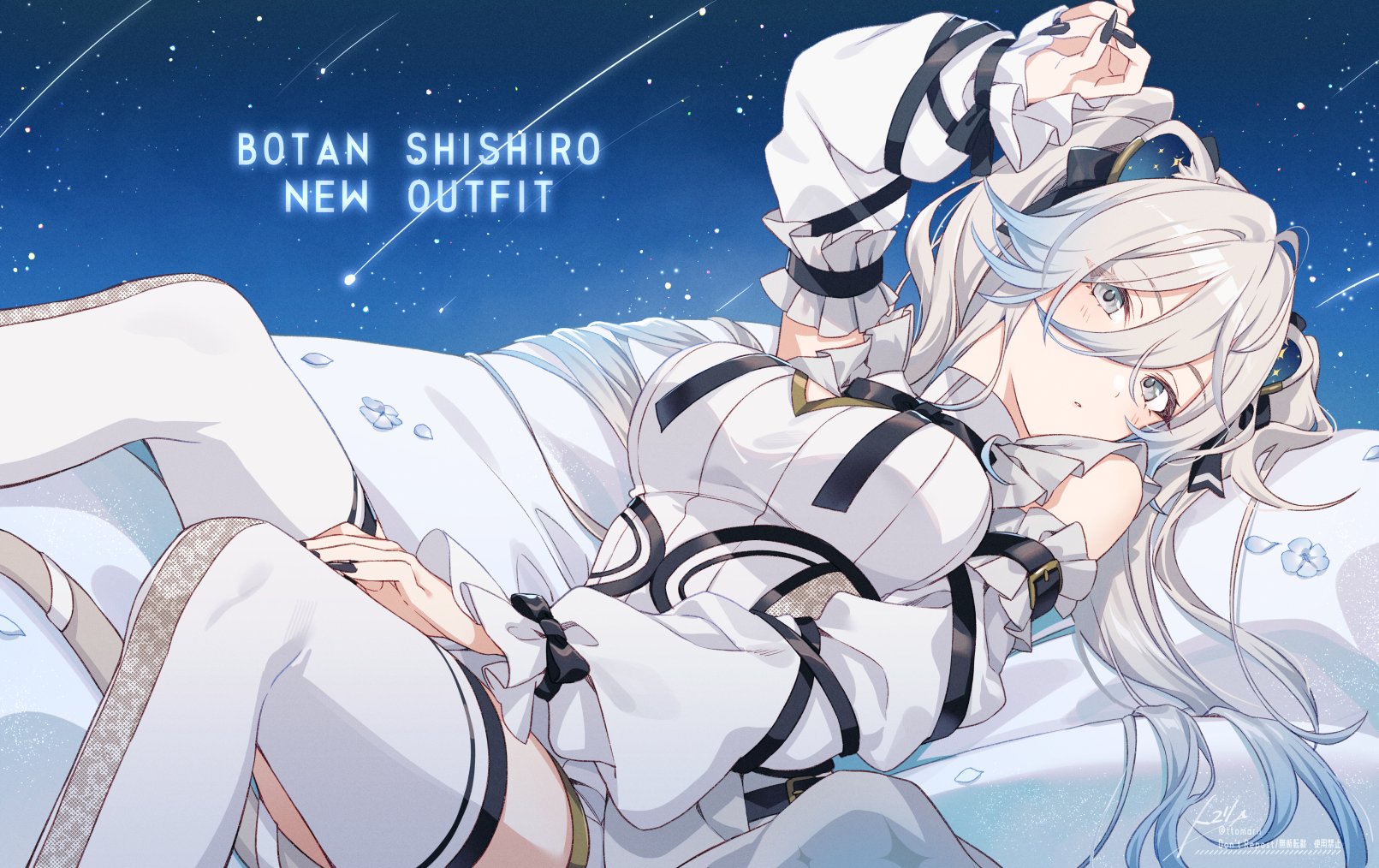 C100ホロライブ トマリ先生描き下ろし獅白ぼたん タペストリー Amazon