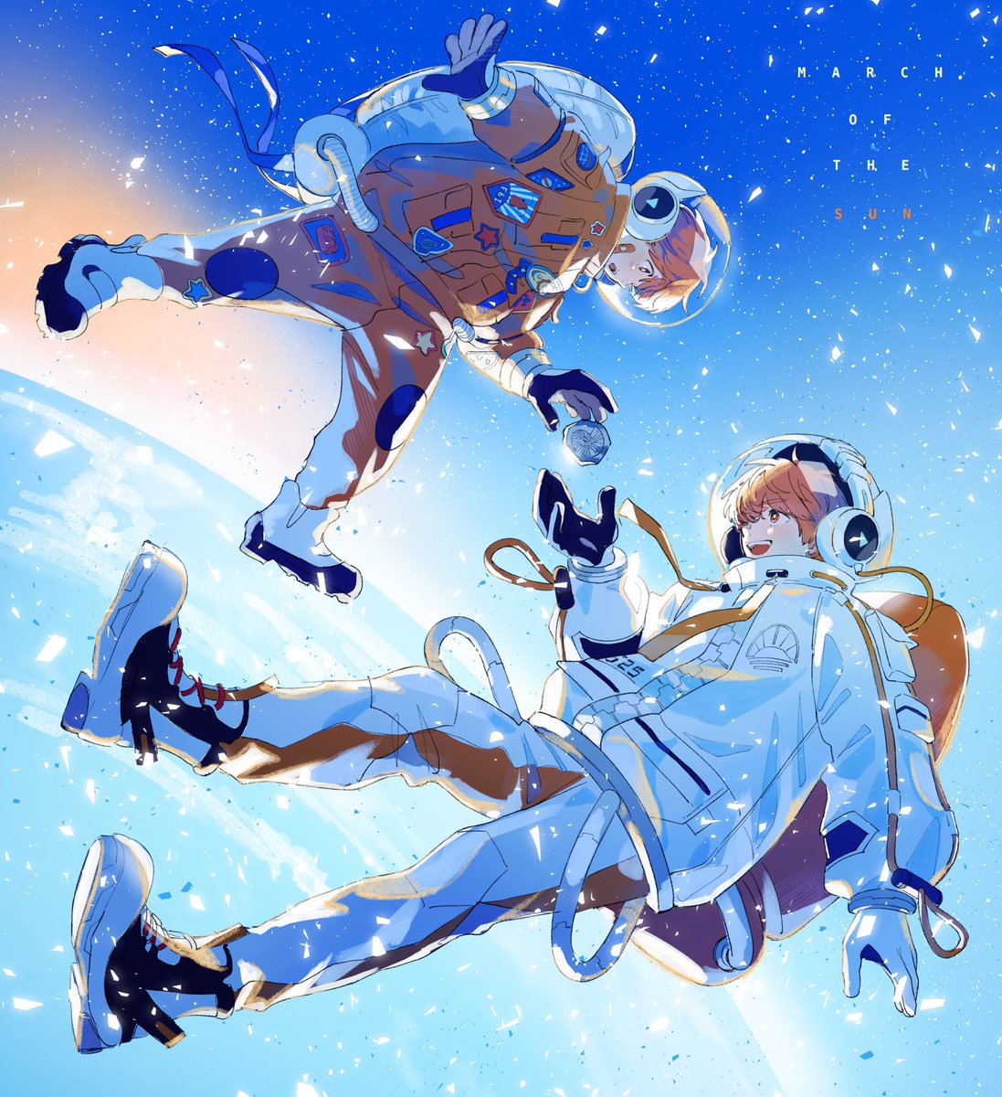 めいちゃんさんの楽曲『太陽のマーチ』にてキャラクターデザインをさせ