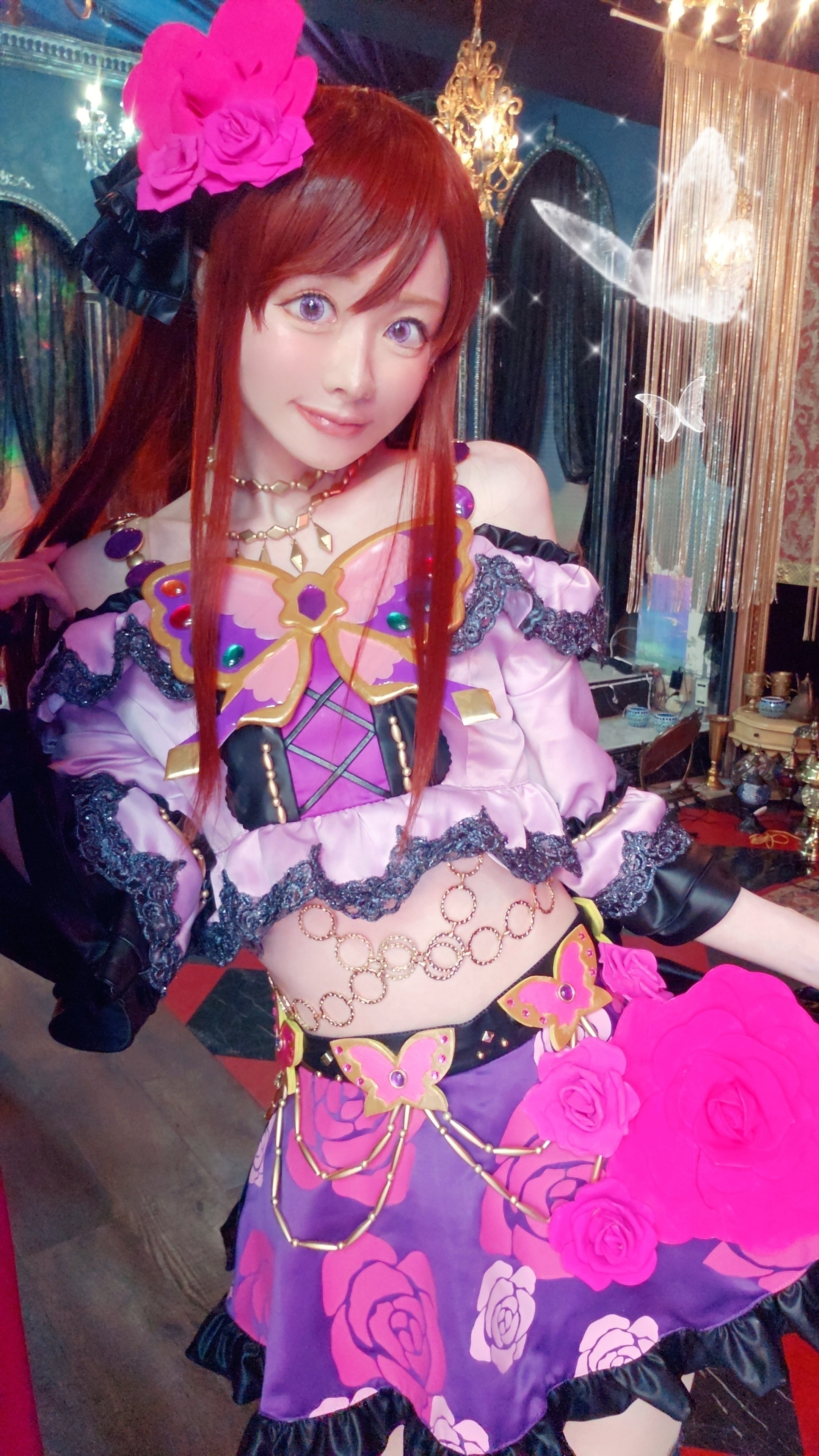 アイカツ カード ローズボンボンコーデ マルチカラーコーデ 紫吹蘭